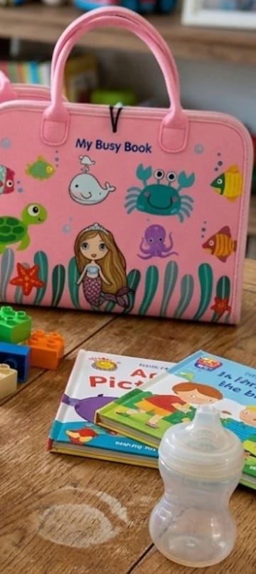 Customer photo review of TibaToes Busy Board — książeczka manipulacyjna