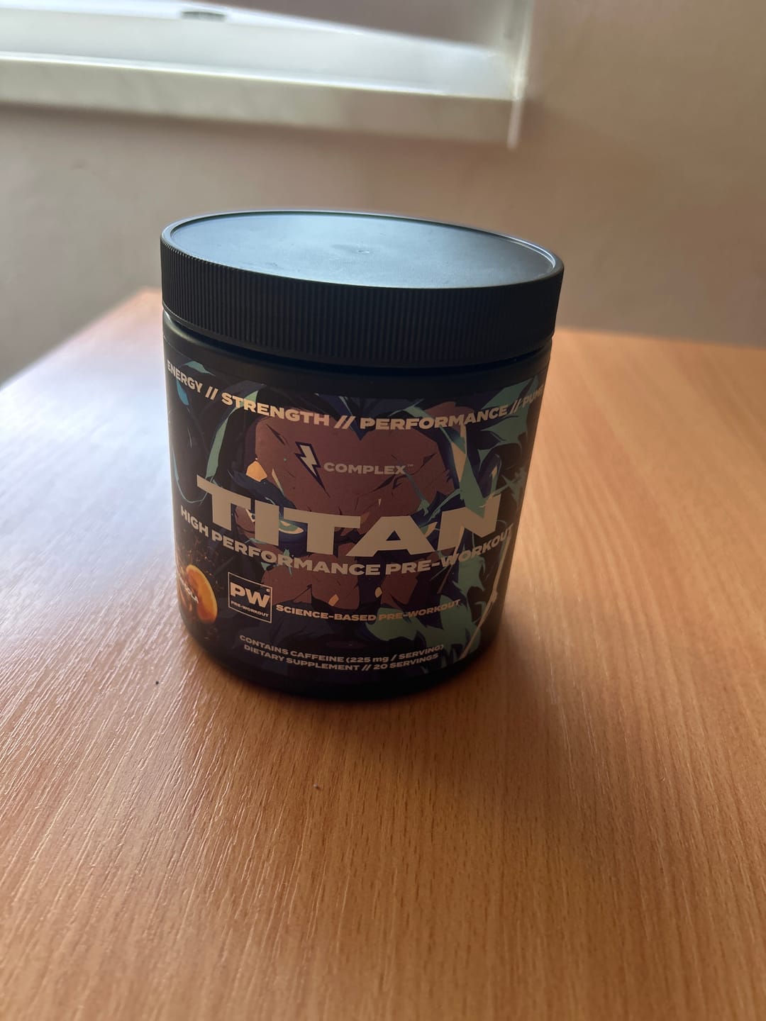 Customer photo review of Titan Pre-workout