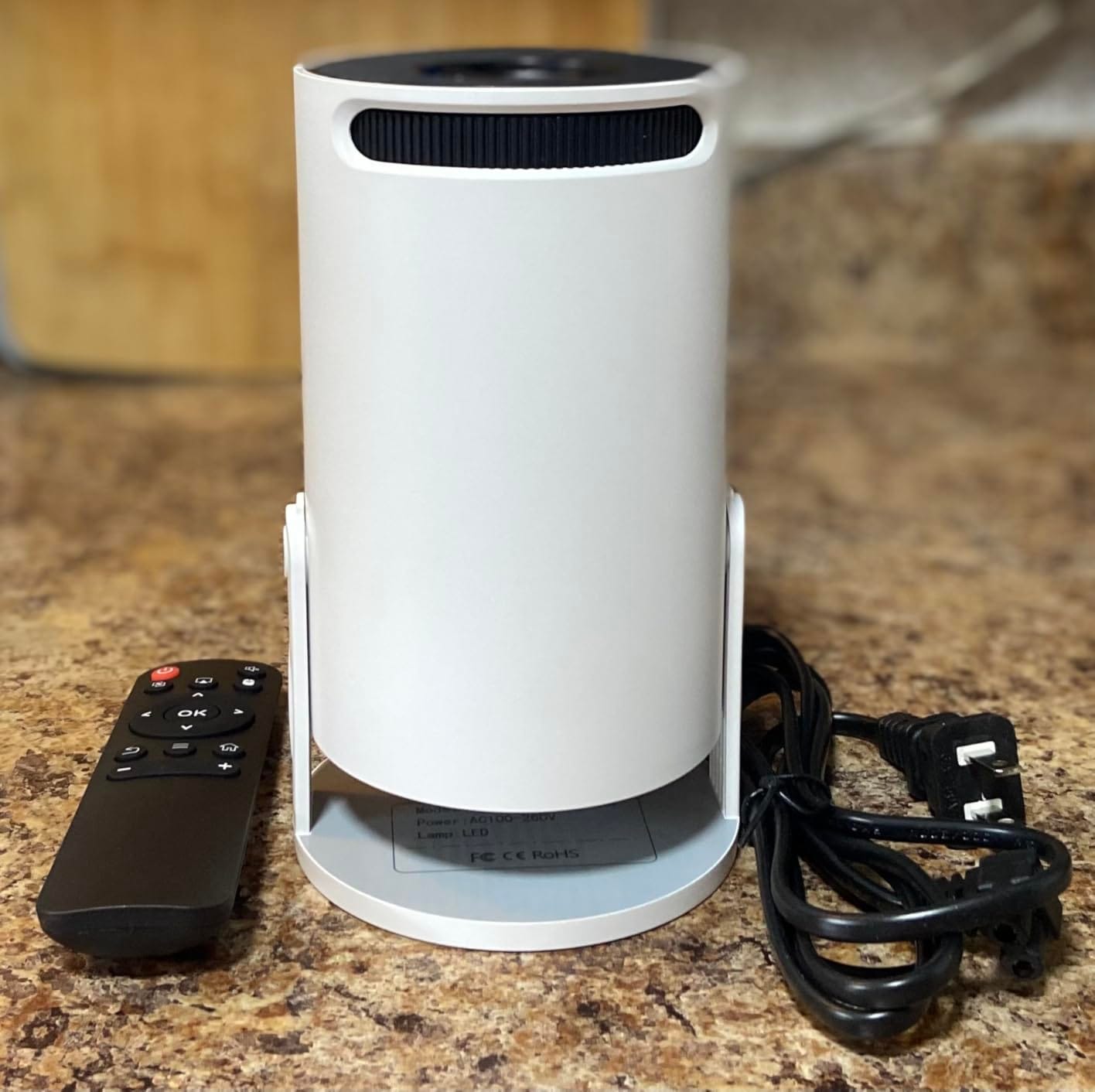 Customer photo review of BookBeam™ - Portable Book Projector