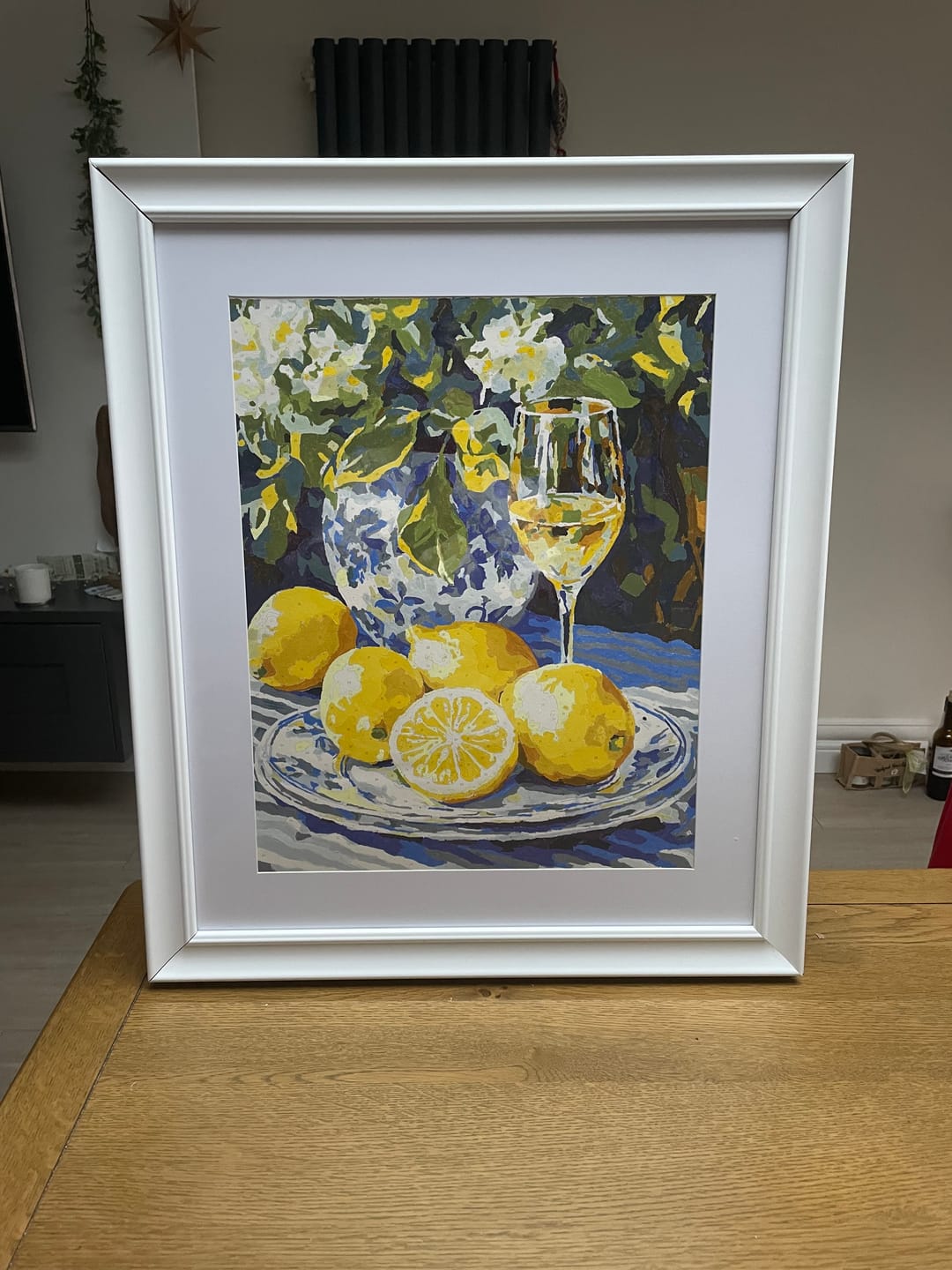 Customer photo review of Lemons and Wine | Paint by Numbers
