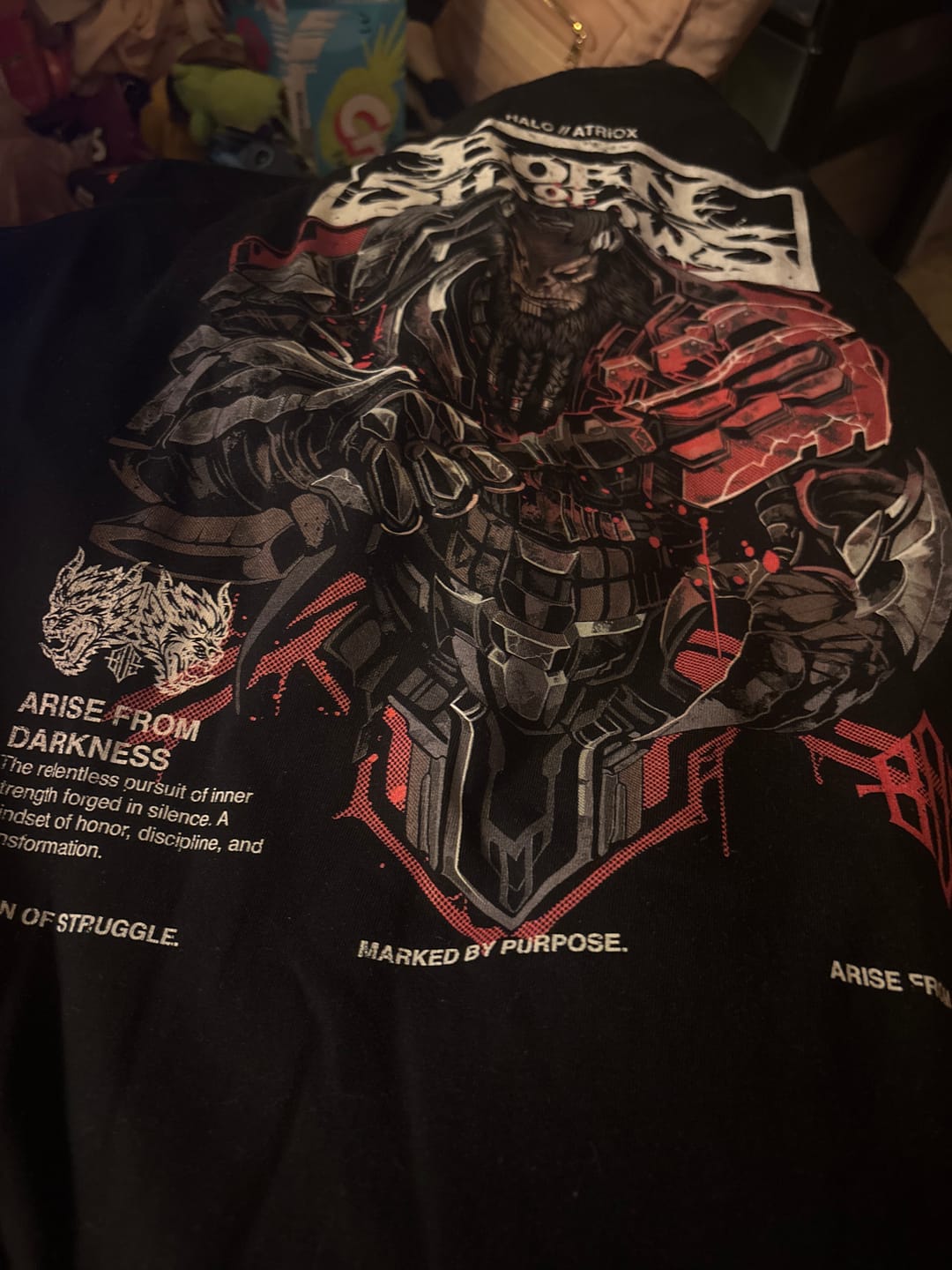 Customer photo review of [Limited Edition] 'Halo: Atriox' Back T-Shirt