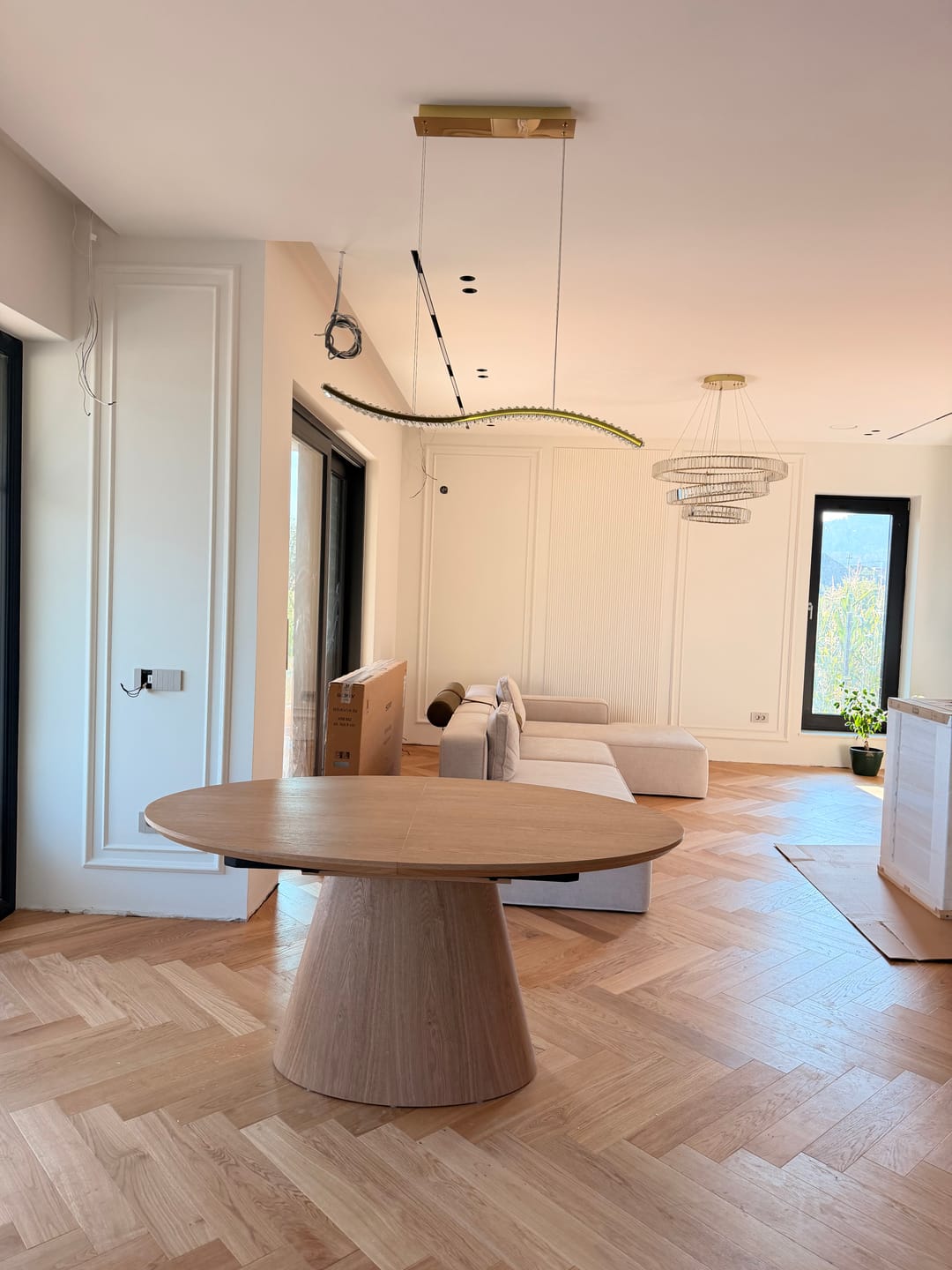 Customer photo review of Masă extensibilă MAROCCO, stejar, furnir/MDF, 160–200x100x75 cm