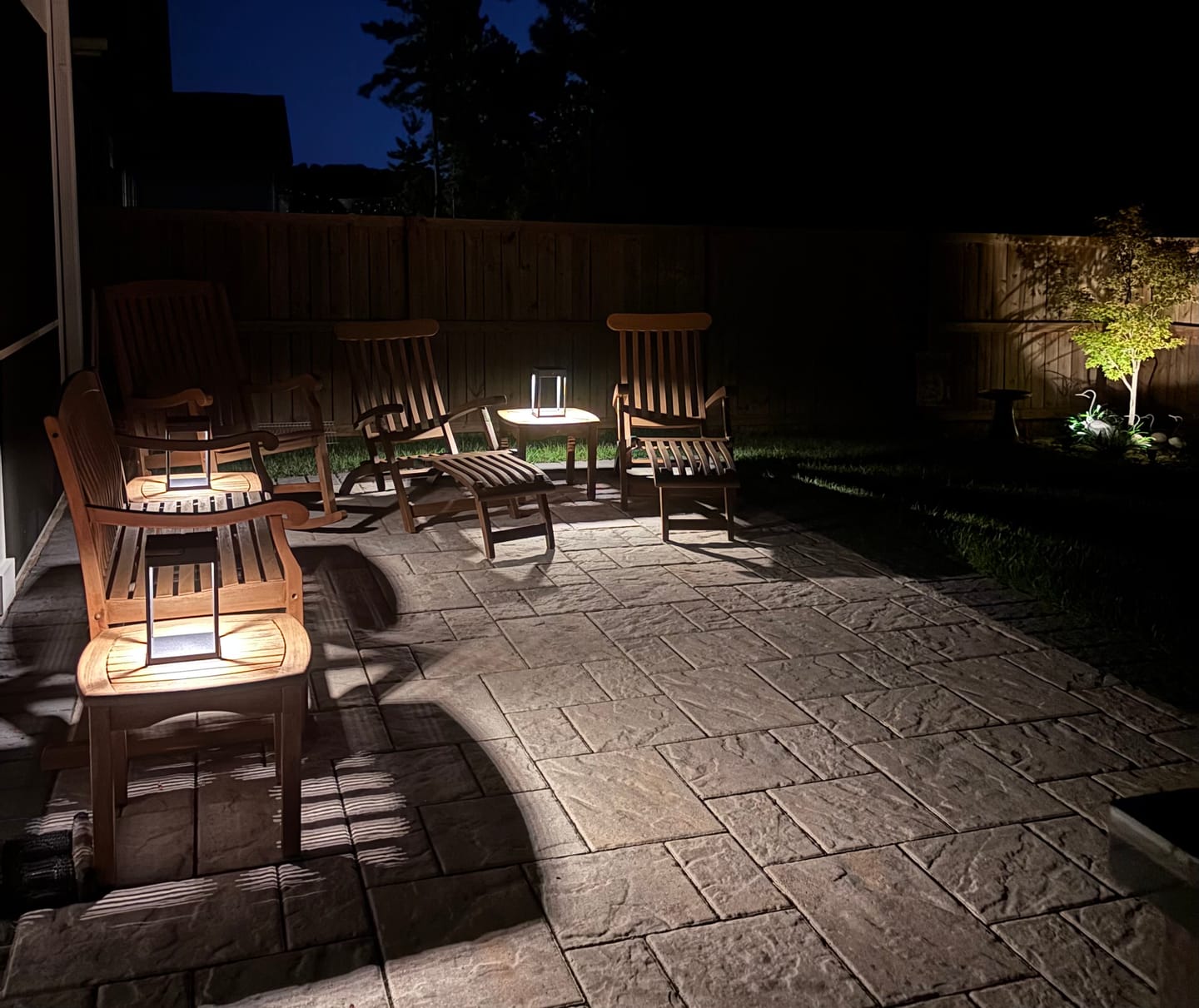 Customer photo review of Luxury Metal Solar Lantern