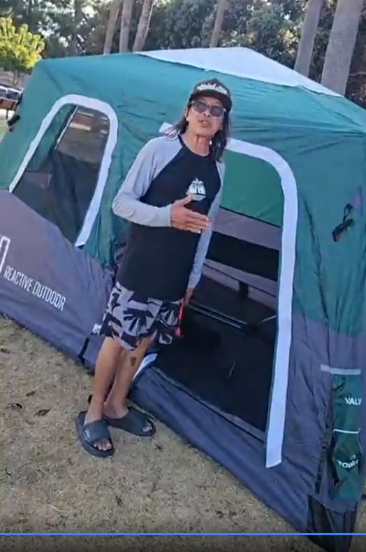 Customer photo review of 2-Step Cabin Tent