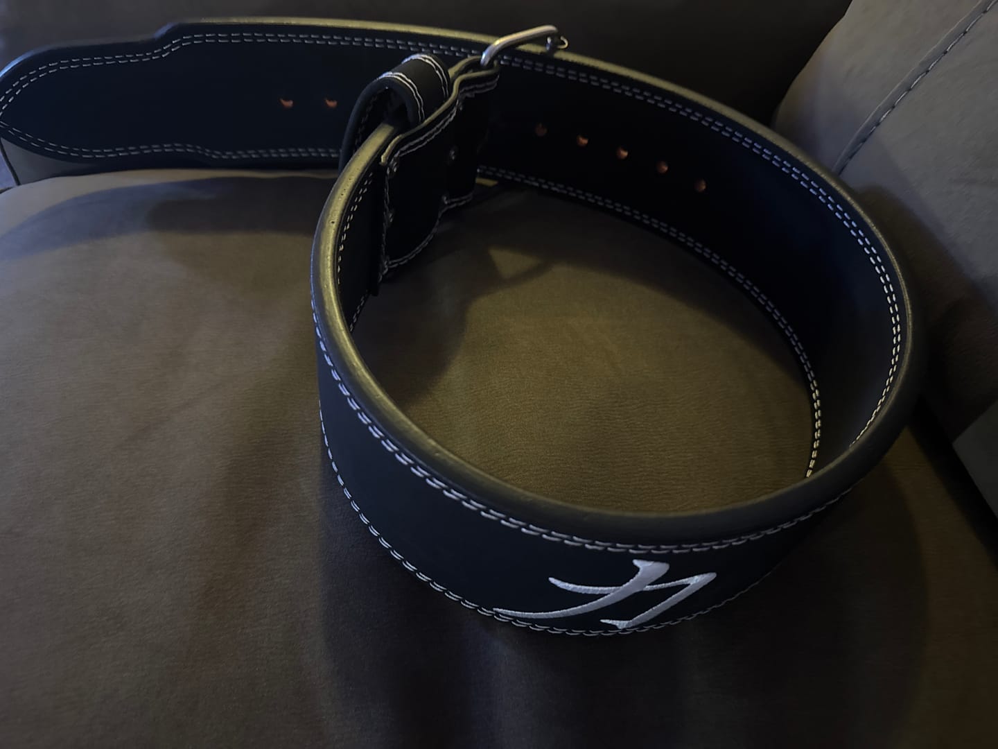 Customer photo review of 10MM Single Prong Belt - Black