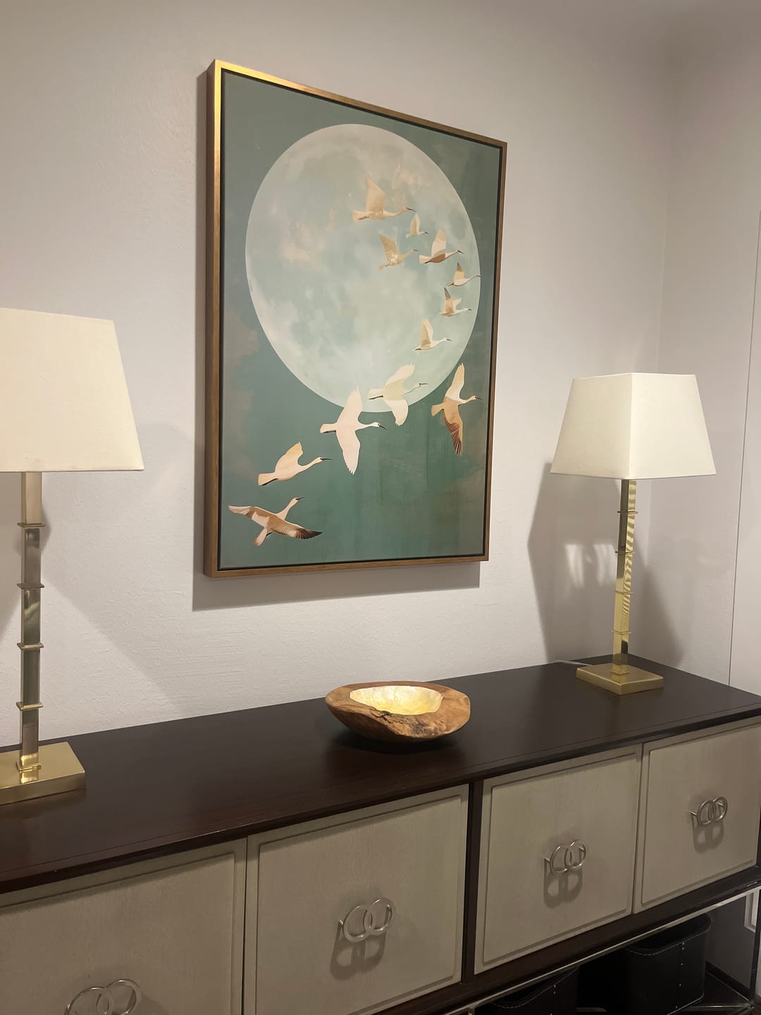 Customer photo review of Japanese Cranes Print