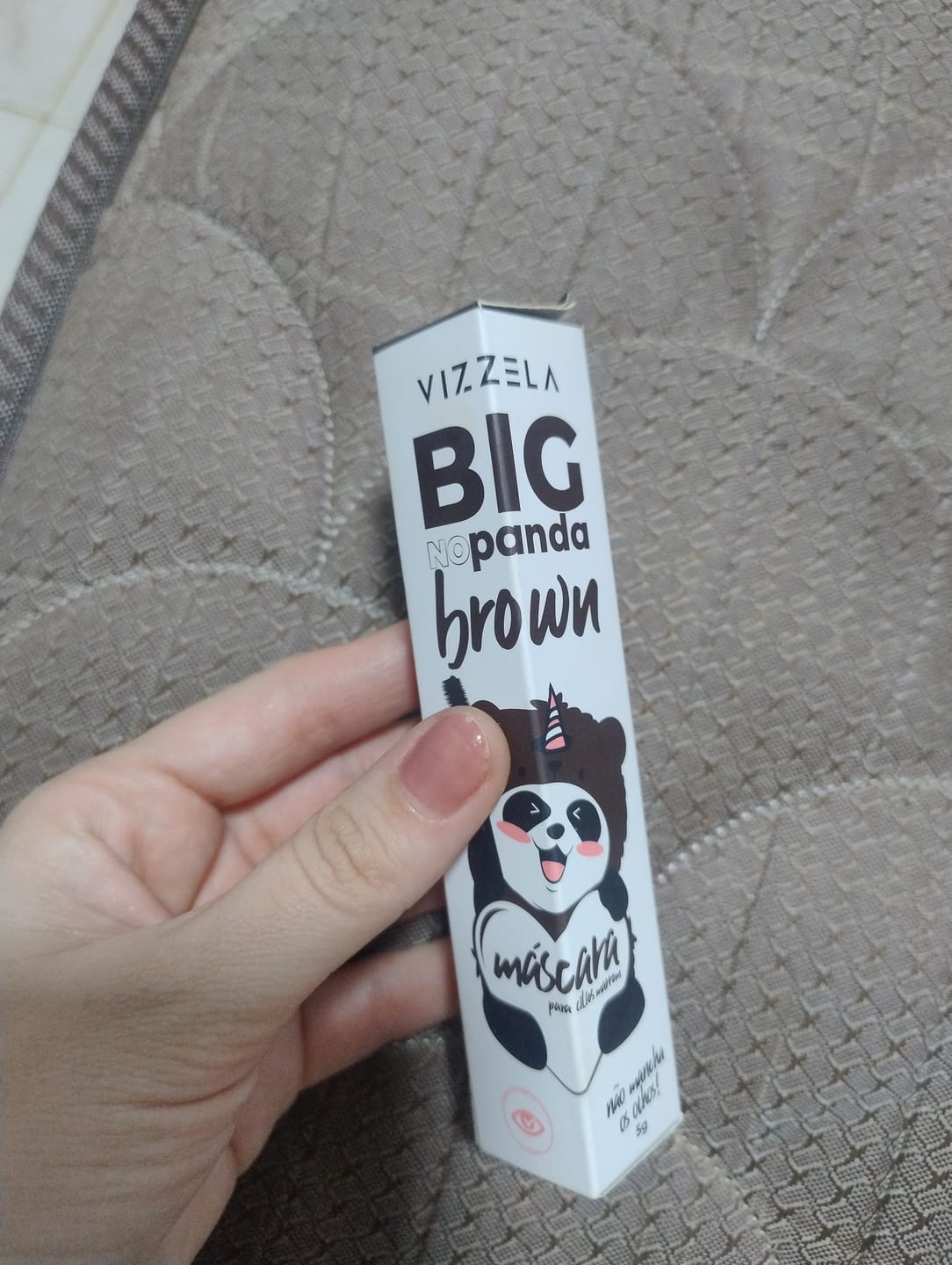 Customer photo review of Máscara Big No Panda Brown Vizzela - Marrom