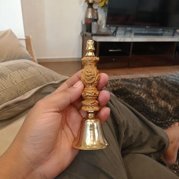 Customer photo review of Aura Suddhi Handcrafted Kansa (Bronze) Bell