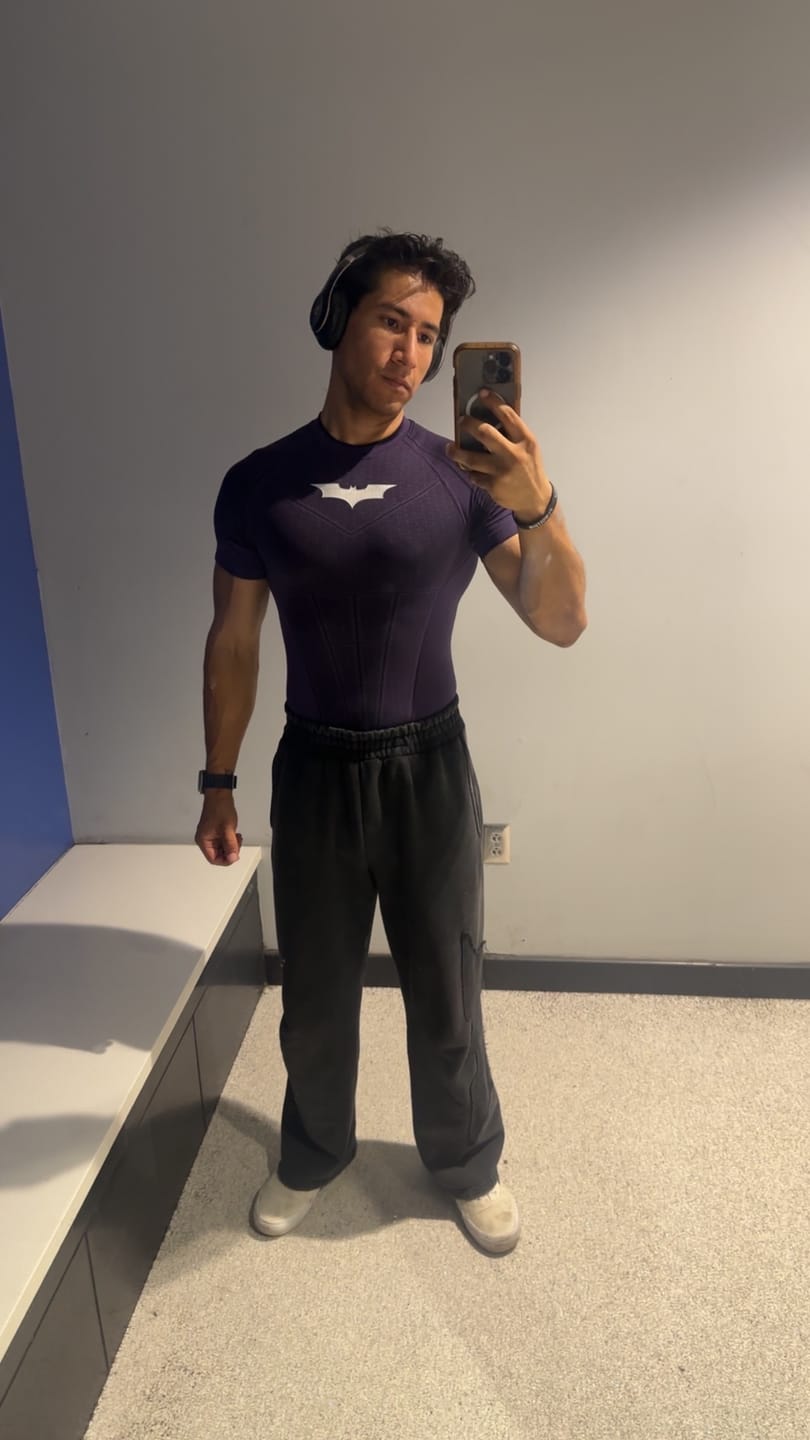 Customer photo review of 4259 - Batman Compression Tees - Purple Limited Edition