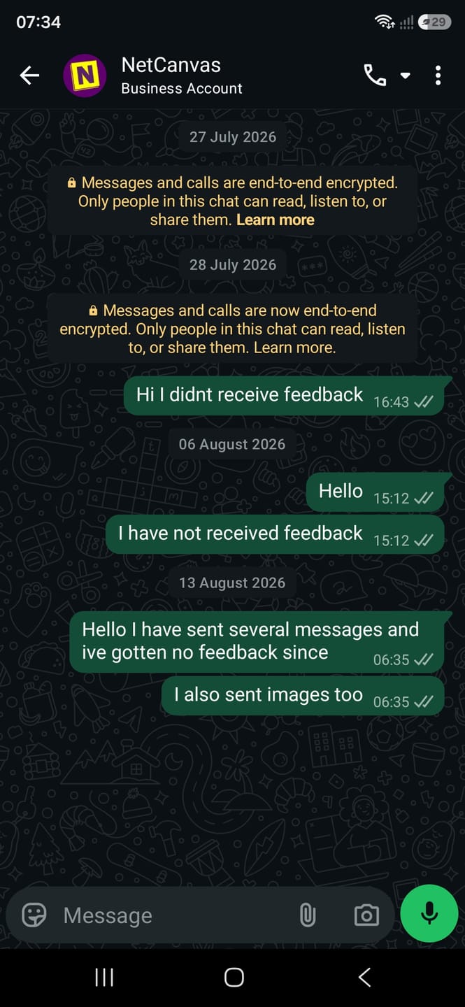 Customer photo review of 3 x A4 Canvas Combo
