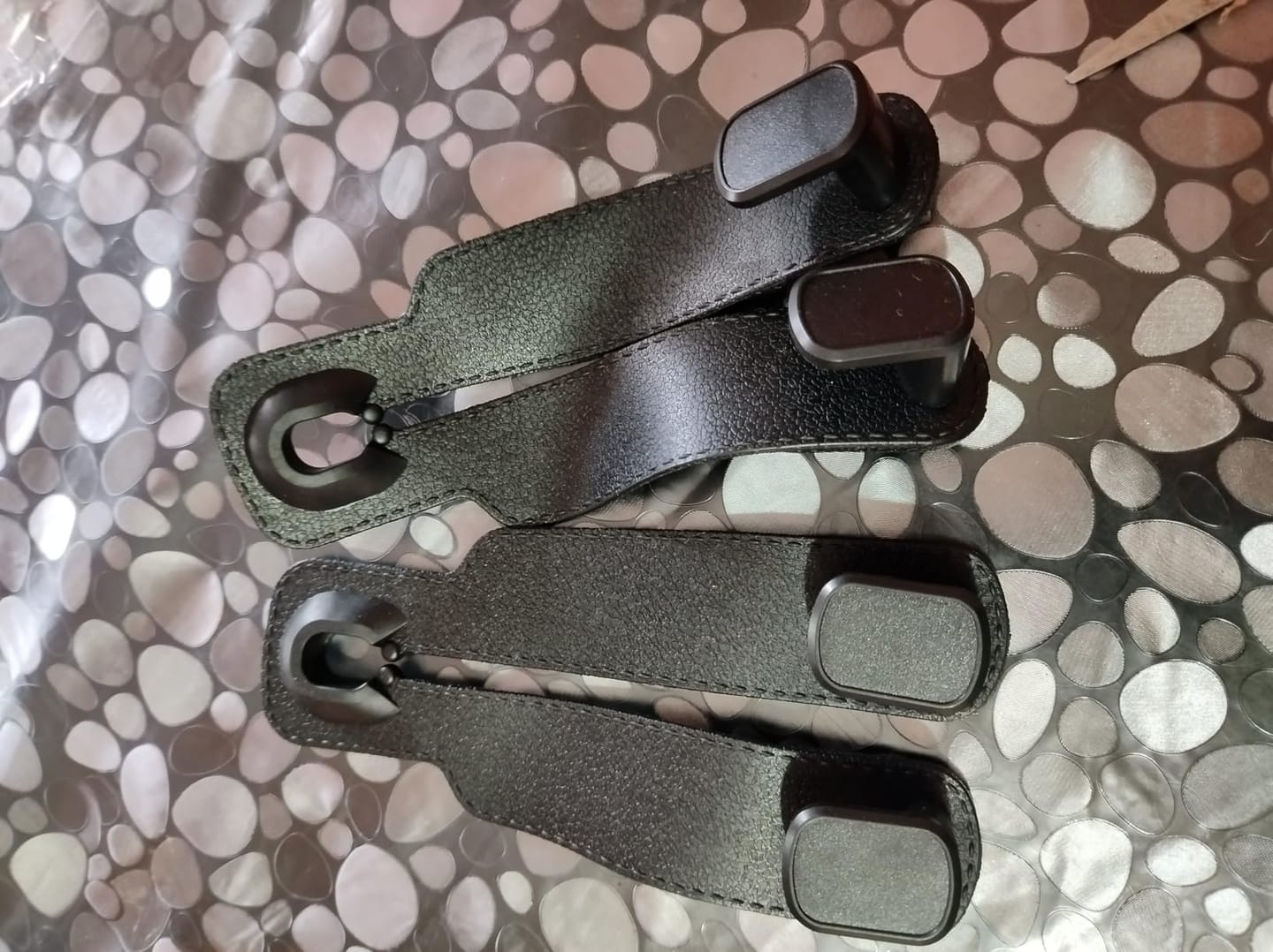 Customer photo review of Car Headrest Hook - Pack Of 2