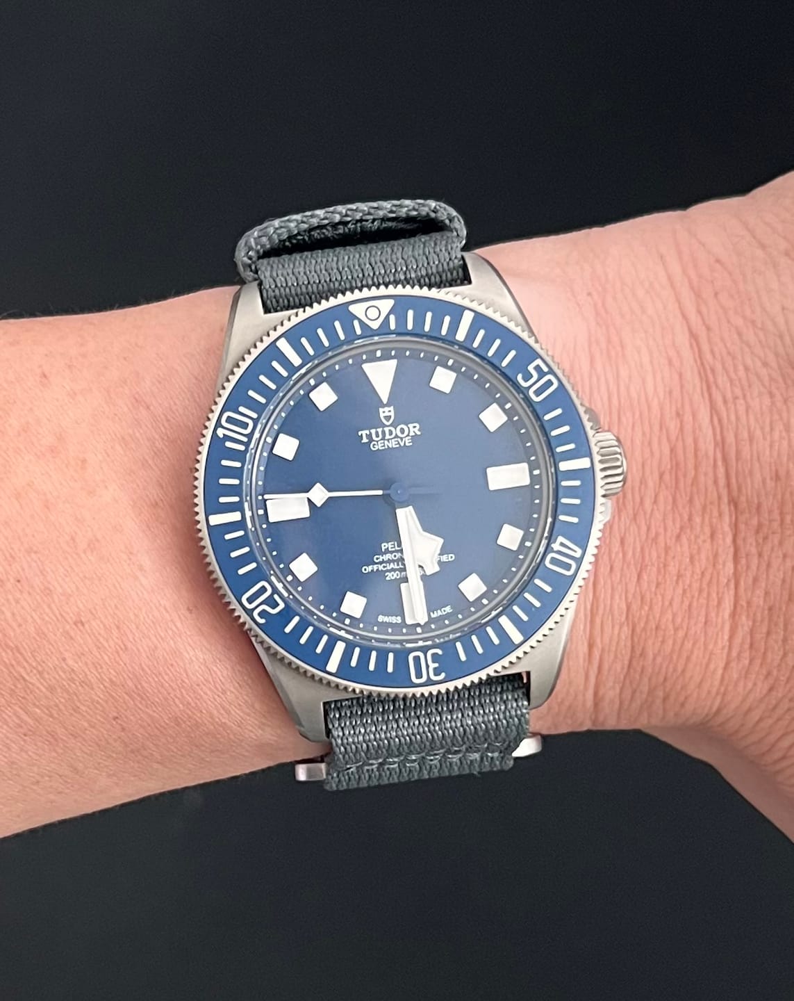 Customer photo review of Glomar Explorer - Hook And Loop Watch Strap