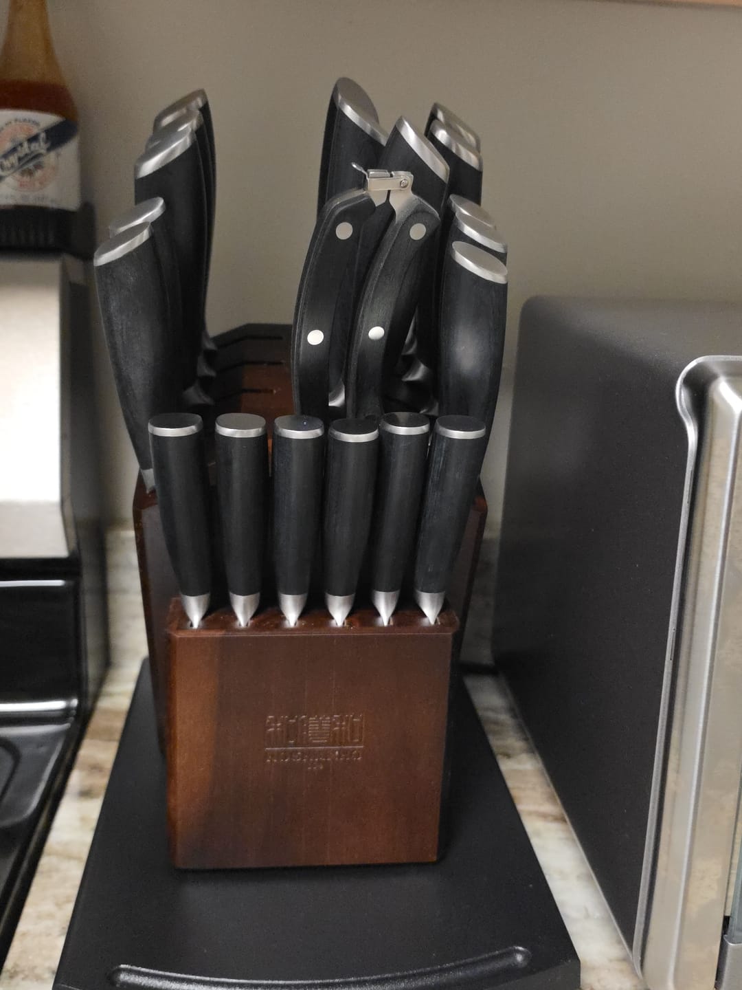 Customer photo review of HORSE-21 Piece Kitchen Knife Set