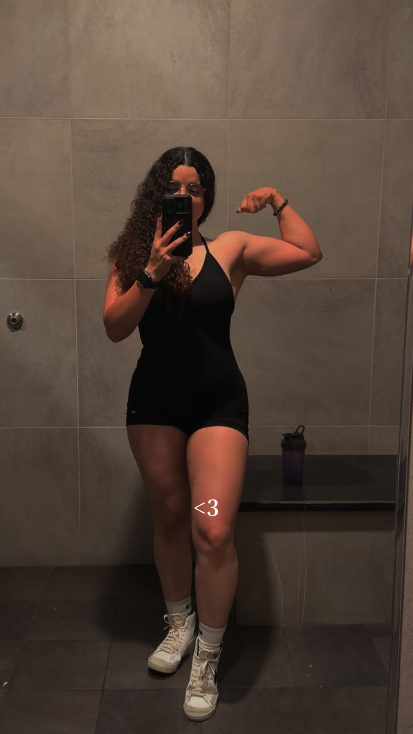 Customer photo review of W7007 Pulse Seamless Halter Romper