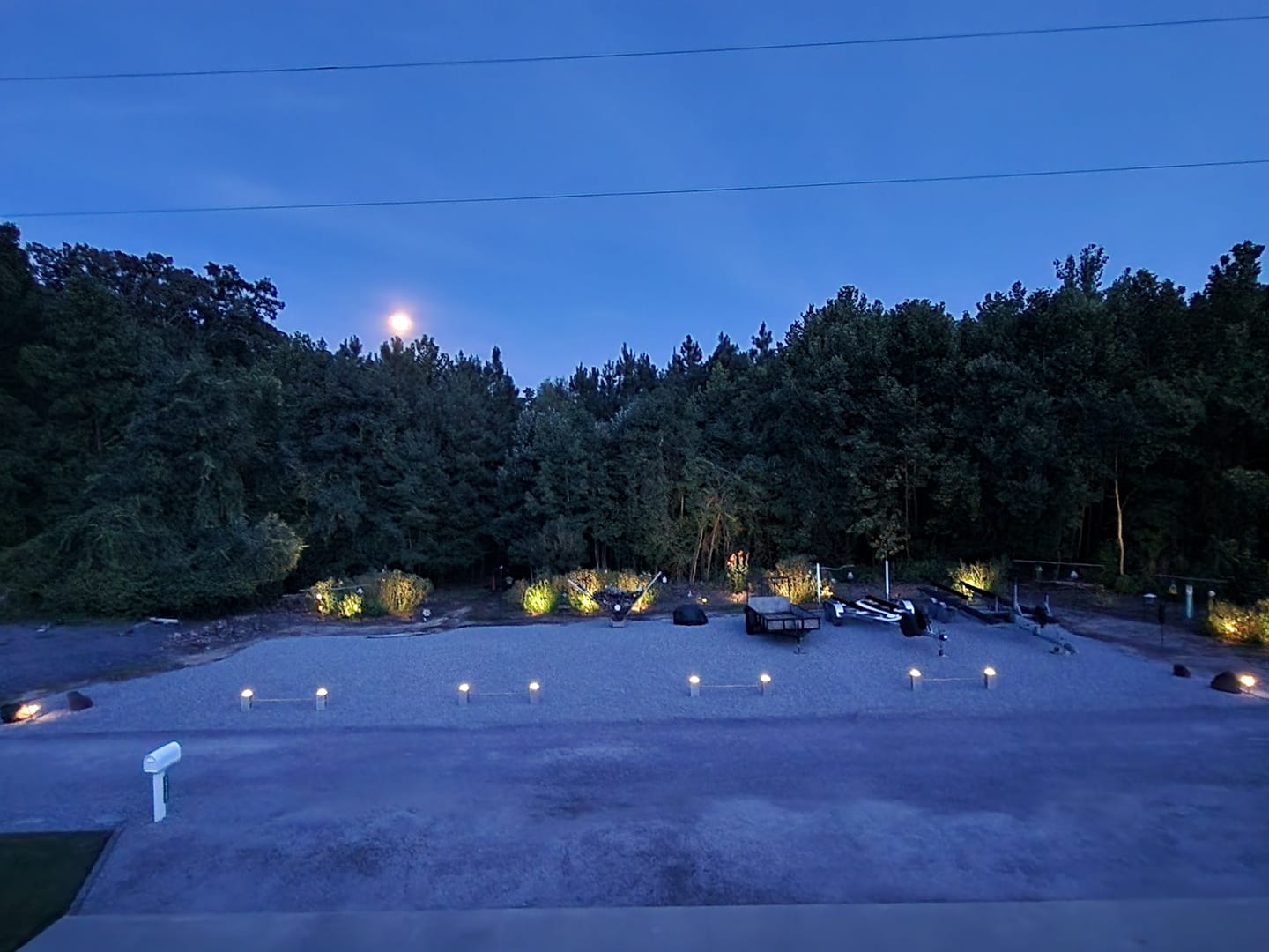 Customer photo review of Solar LED Deck Lights Outdoor Stair Lights Waterproof Blue/Warm White