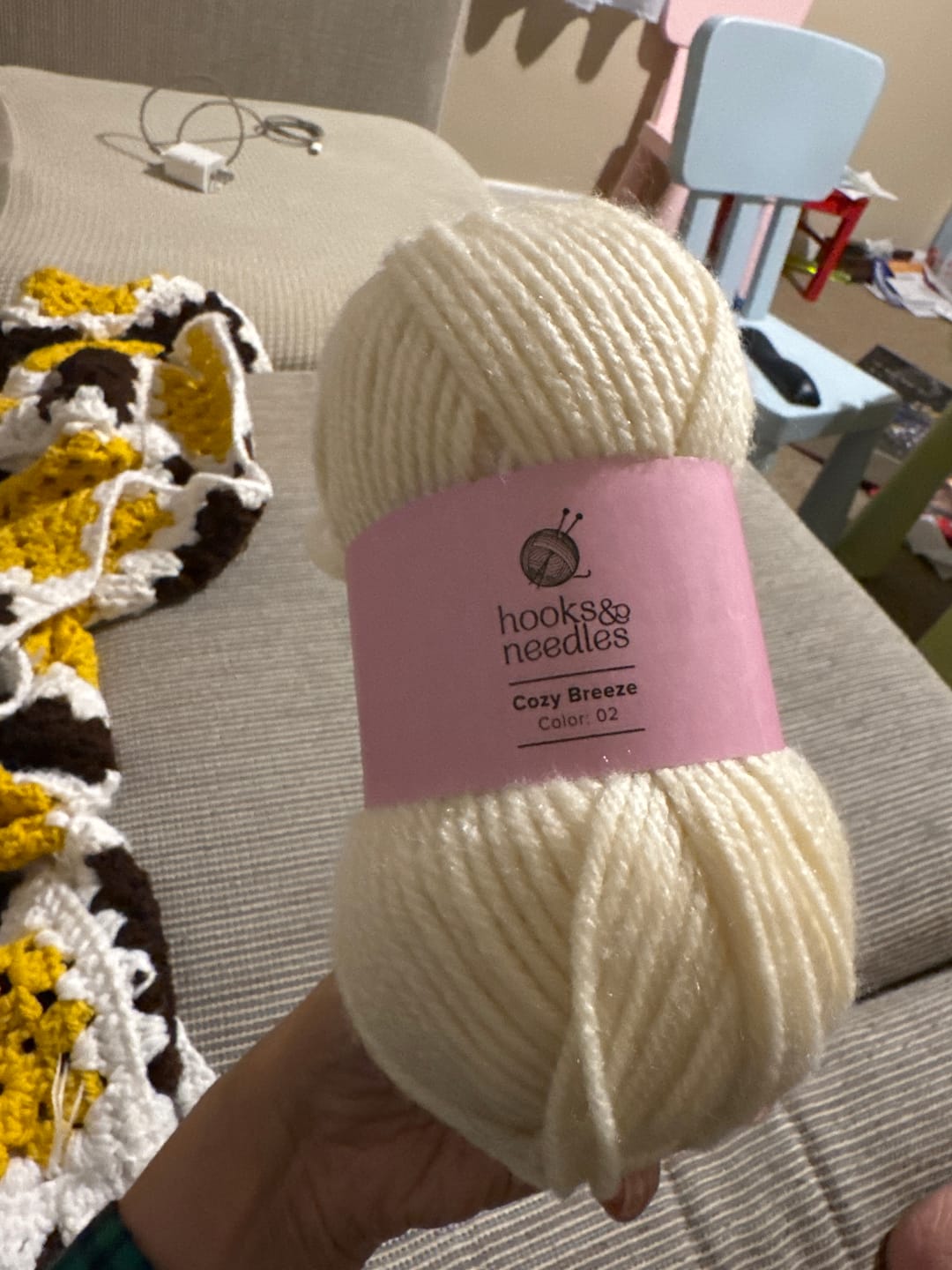 Customer photo review of Extra 2 Mystery Balls of Yarn