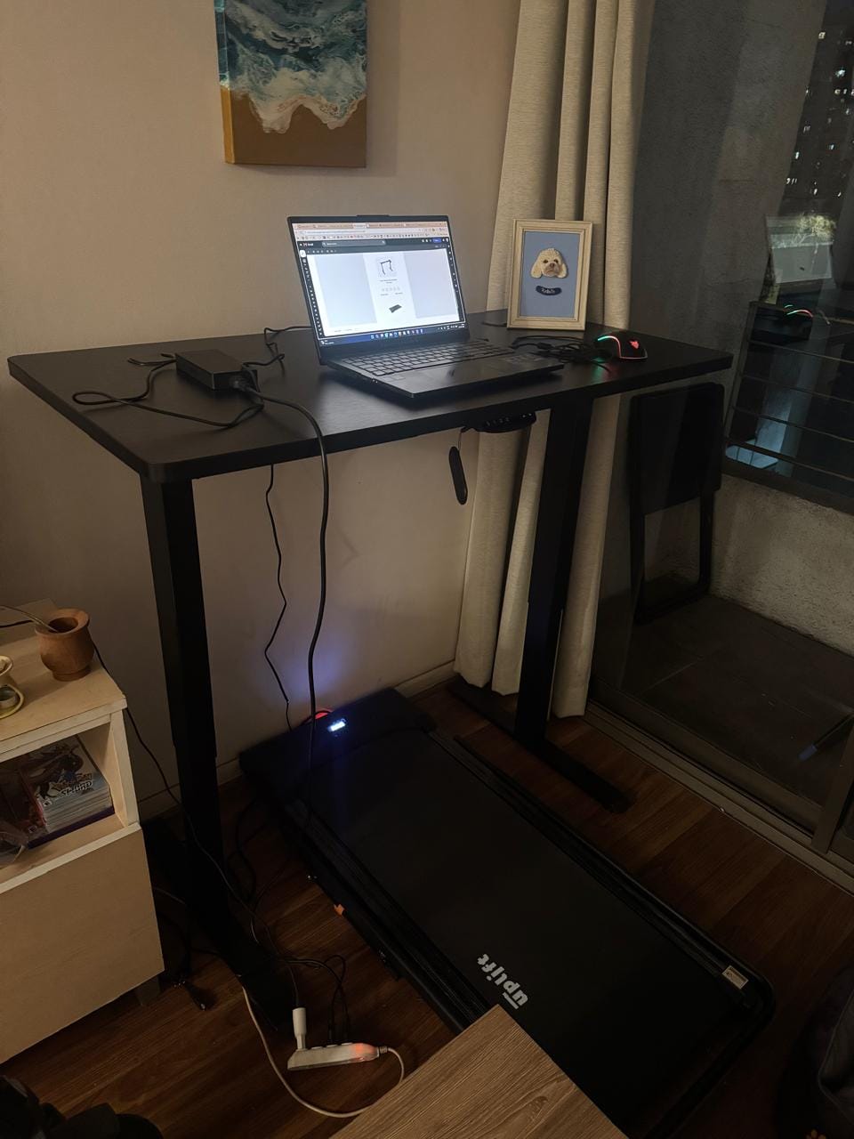 Customer photo review of Base Standing Desk Dual Motor Pro Negro