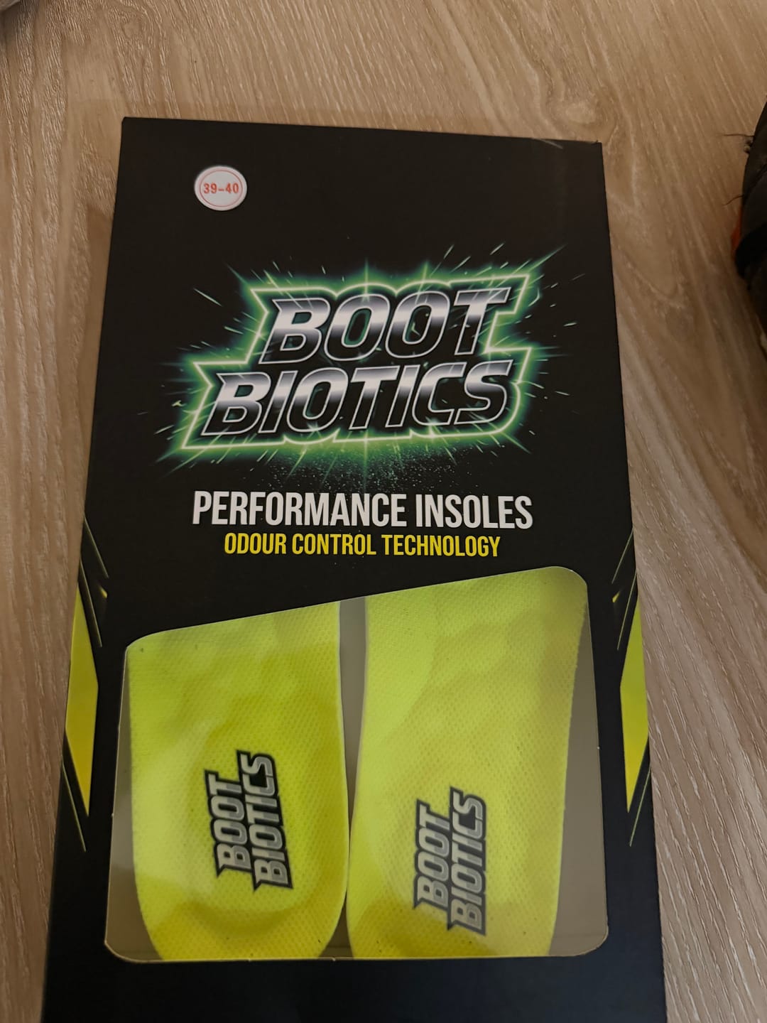 Customer photo review of Performance insoles with odour control technology