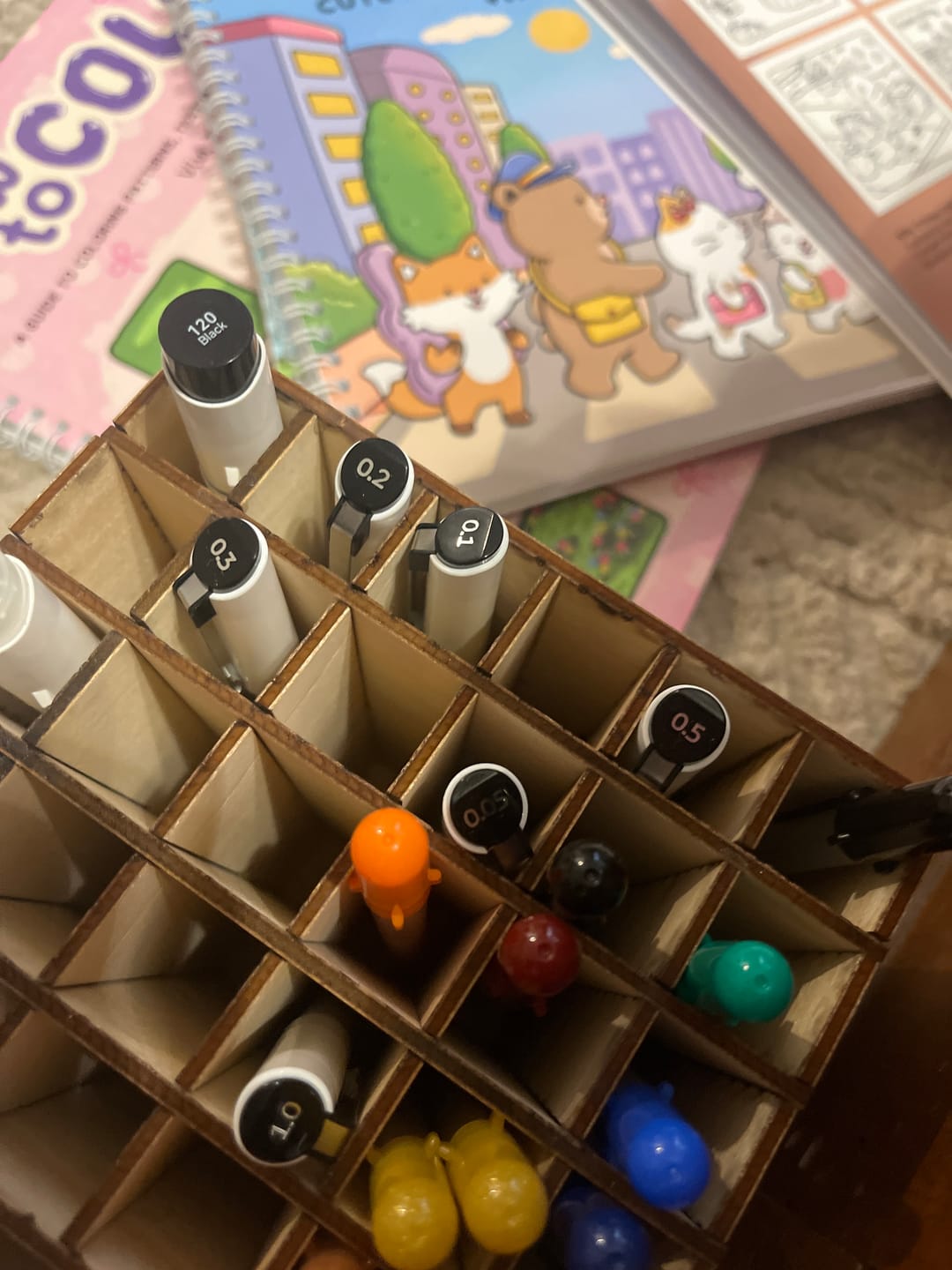 Customer photo review of Ohuhu Fineliner Drawing Pen, 8 Pack