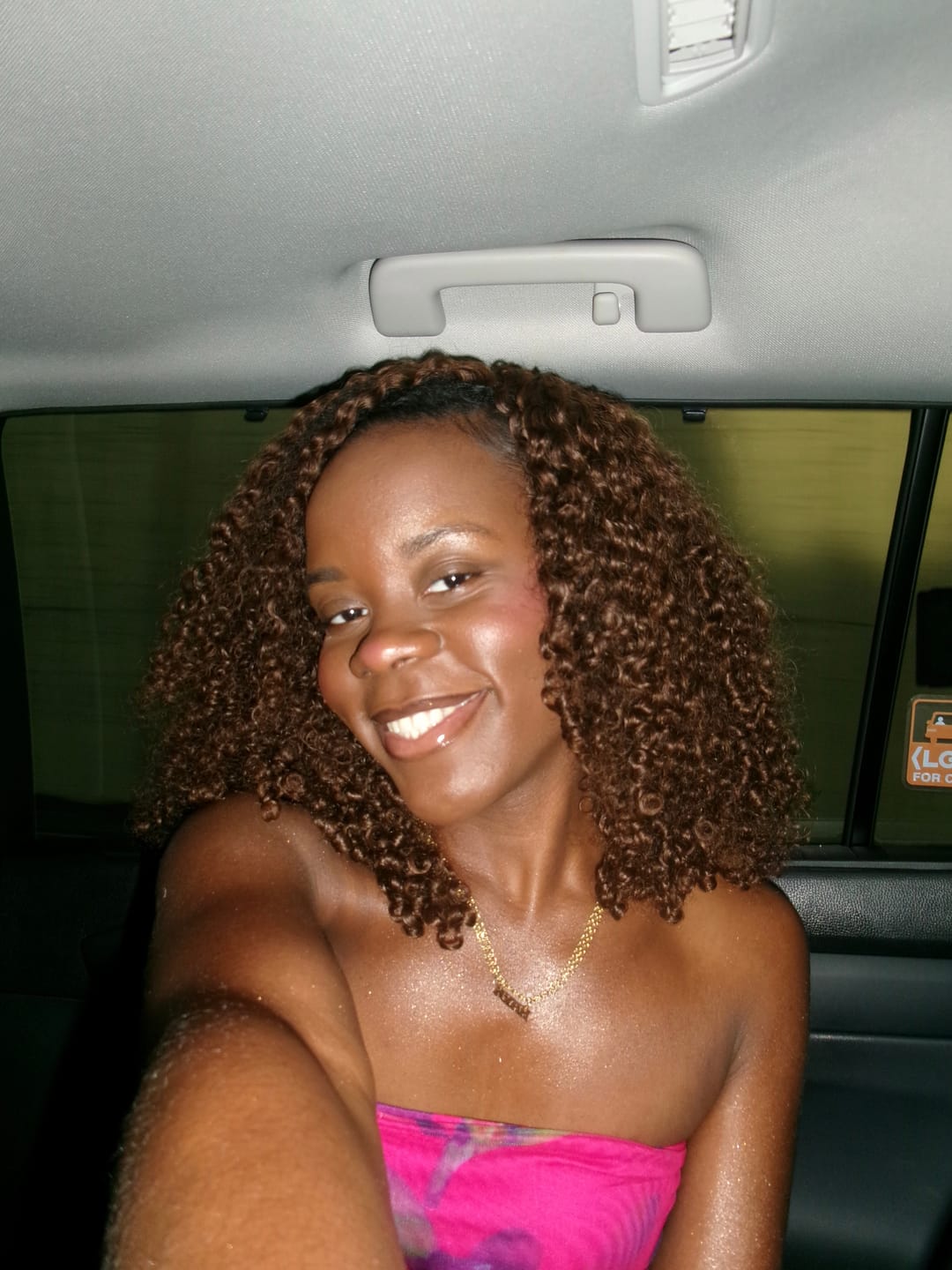 Customer photo review of BABY CURLY™  Brown - Raw Hair