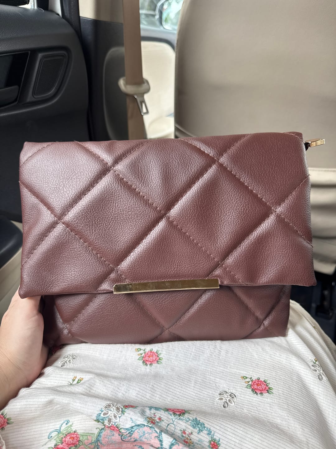 Customer photo review of Belle The Luna Fold Bag Brown
