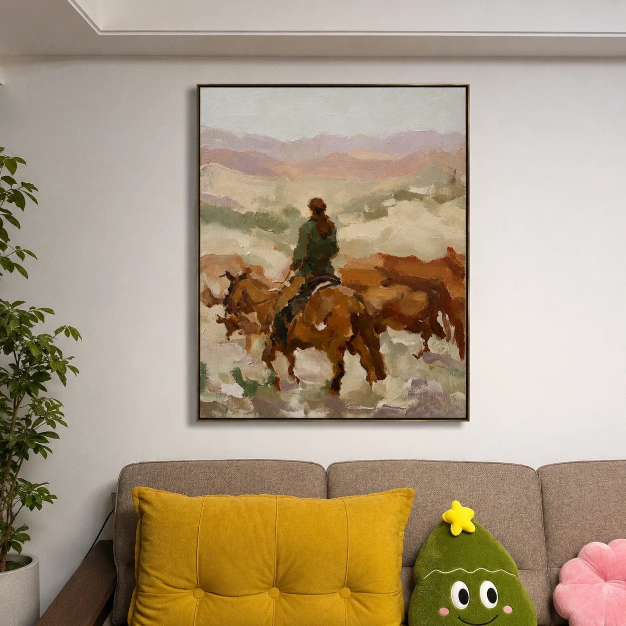 Customer photo review of Western Landscapes Art｜Rider of the Quiet Frontier