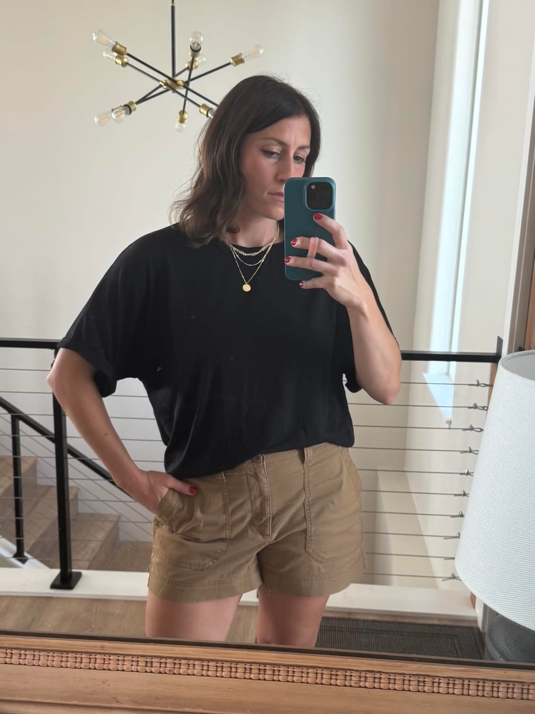 Customer photo review of Essential Oversized Everyday Tee