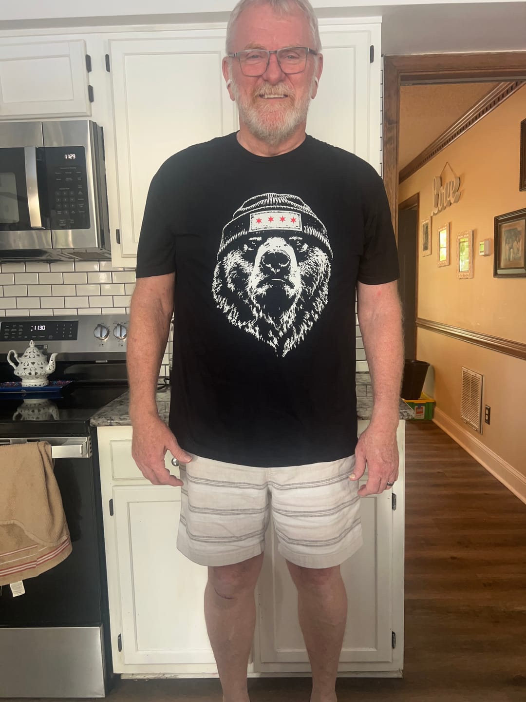 Customer photo review of Chi Town Beanie T-Shirt