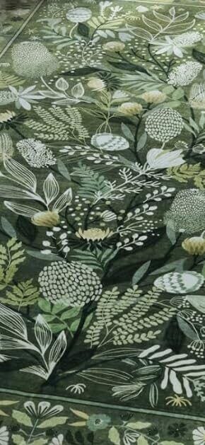 Customer photo review of Rug – Modern Botanical Floral – Sage Mist