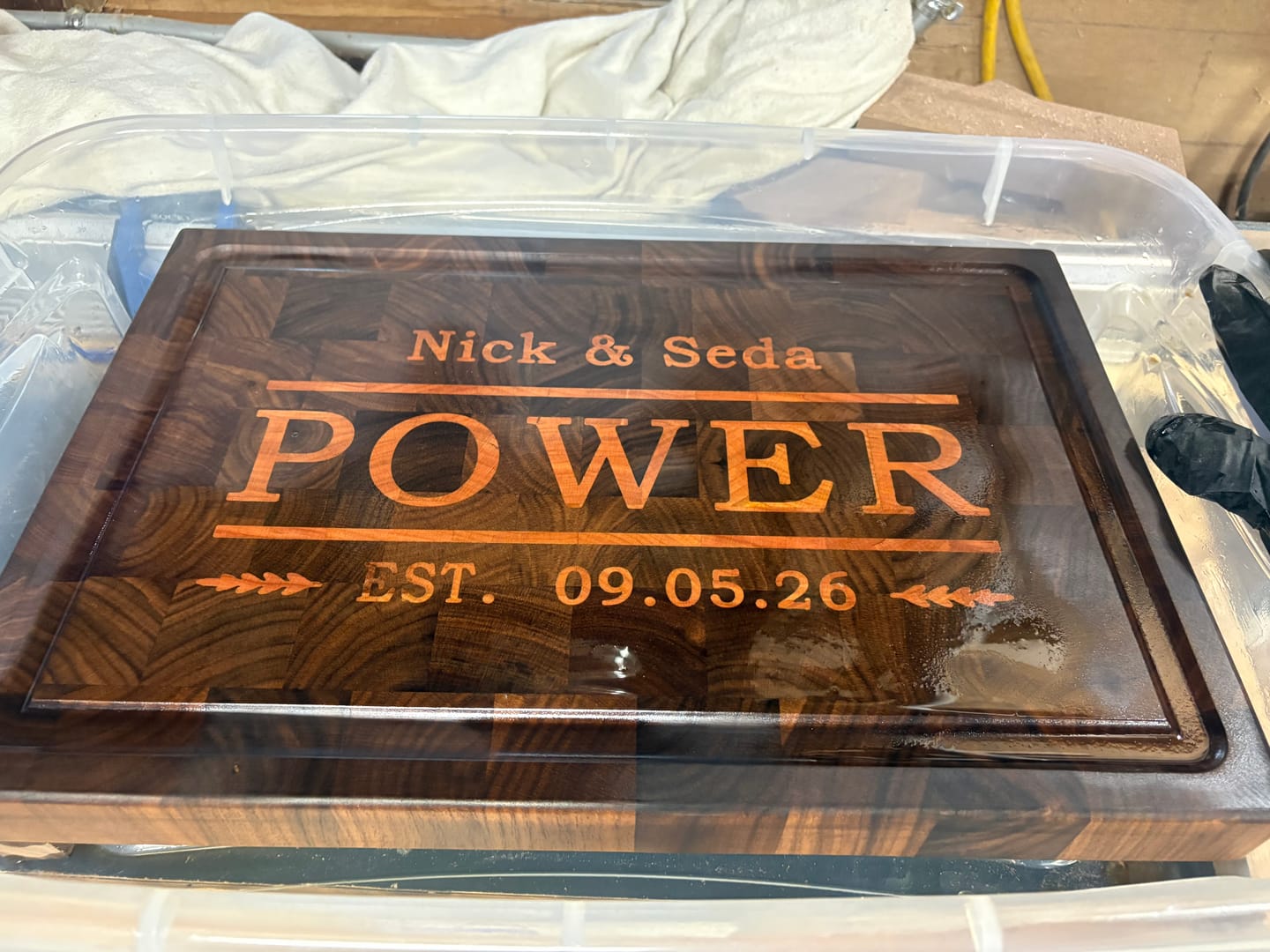 Customer photo review of Custom Inlay Builder (18"x12")