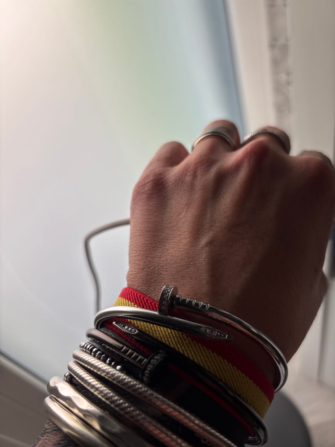 Customer photo review of Bracciale Chiodo Rigido