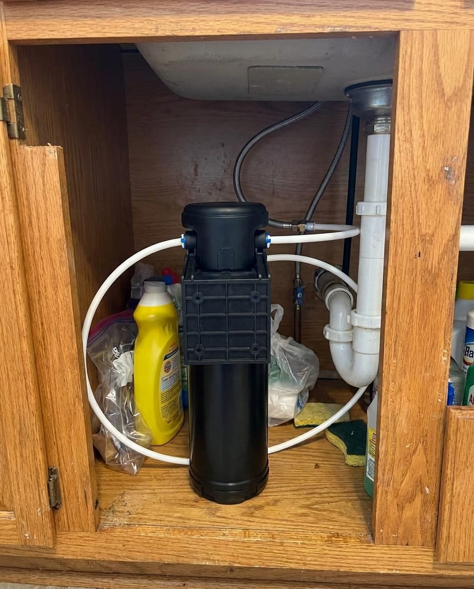 Customer photo review of M8-2 Under Sink Water Filter System 0.01μm Ultrafiltration