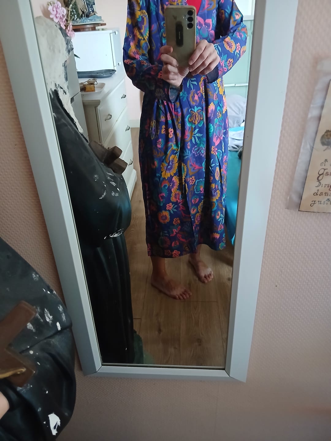 Customer photo review of Robe Romane - viscose Explosion Florale