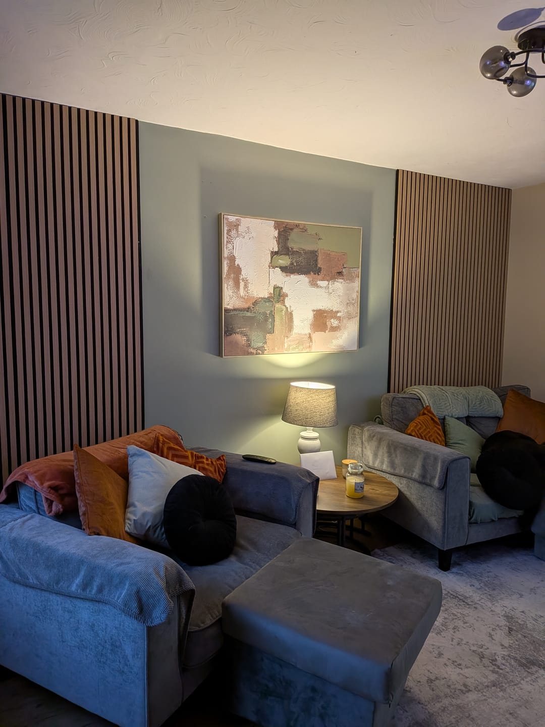 Customer photo review of Premium 3 Sided Wall Panels - 240cm x 60cm (Multiple Colours)