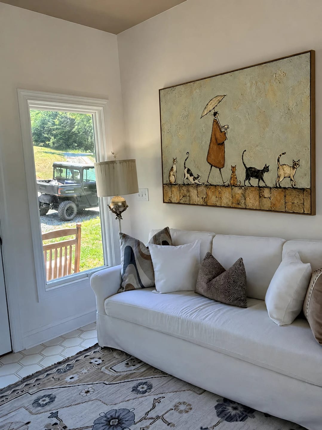 Customer photo review of Modern Folk Art｜Rainy Cat Procession