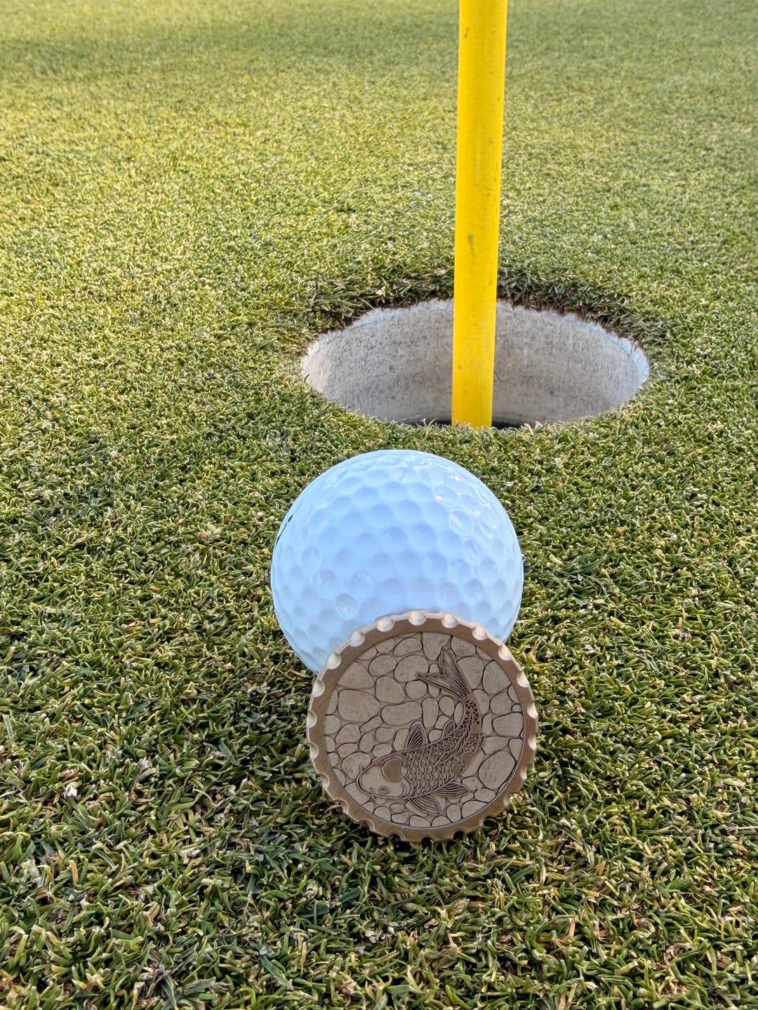 Customer photo review of Koi 2.0 Brass Ball Marker