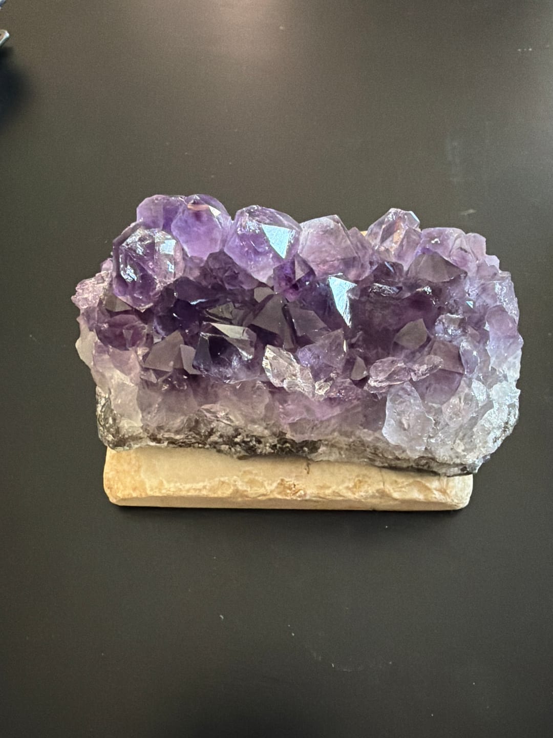 Customer photo review of Raw Amethyst Cluster Crystal