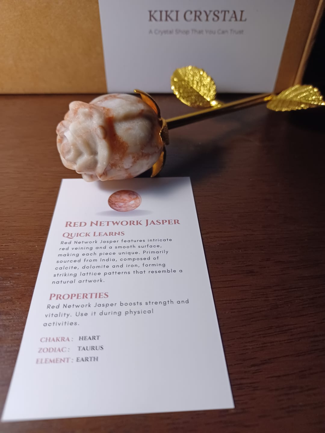 Customer photo review of Natural Crystal Exquisite Handheld Rose Flower