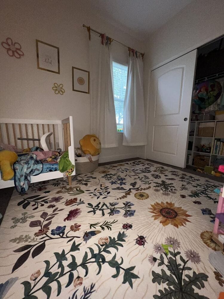 Customer photo review of Rug – Boho Botanical Floral – Fern Green