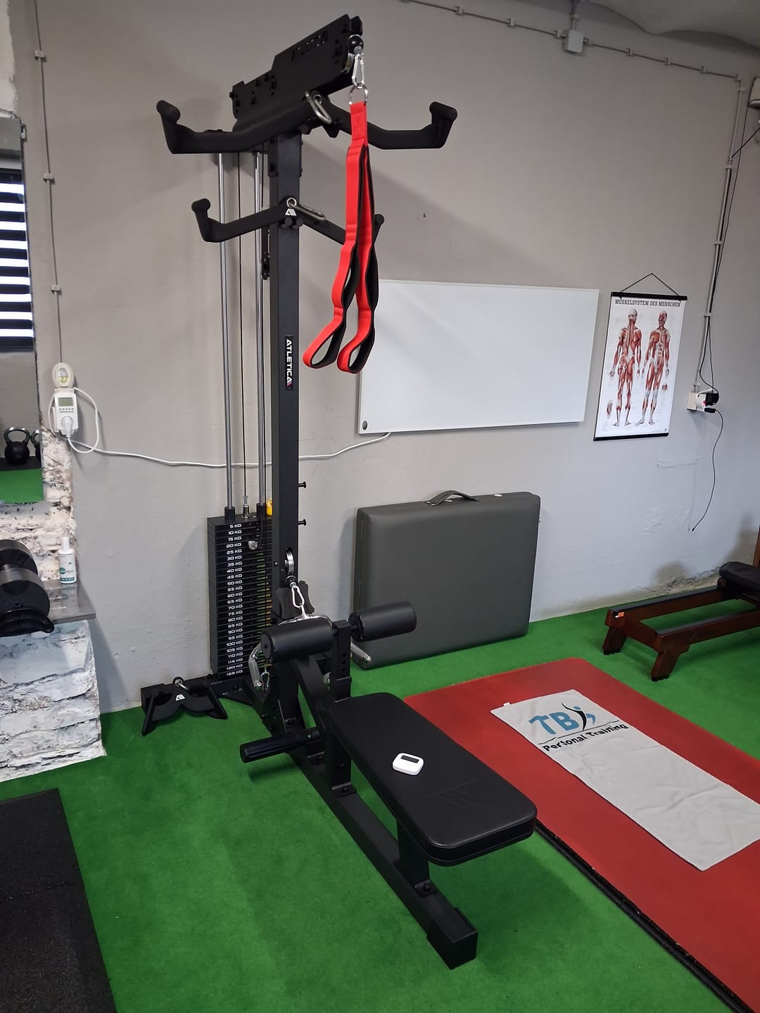 Customer photo review of Latzug mit Ruder-Station | 224cm Höhe