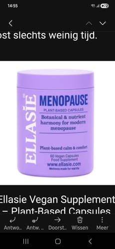 Customer photo review of Menopause Support Caps with Vitamins & Botanicals
