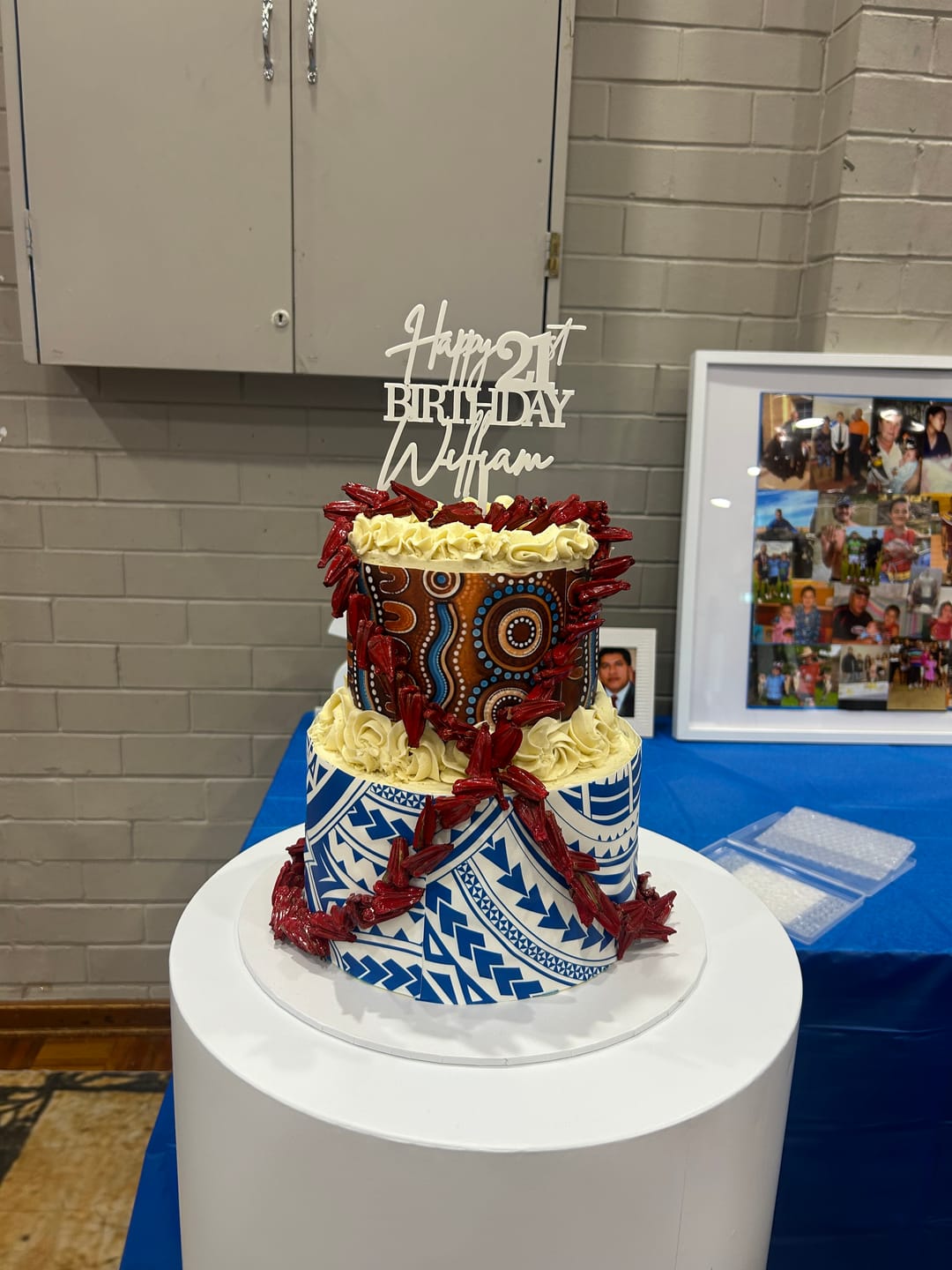 Customer photo review of A4 Rectangle Custom Edible Icing Image