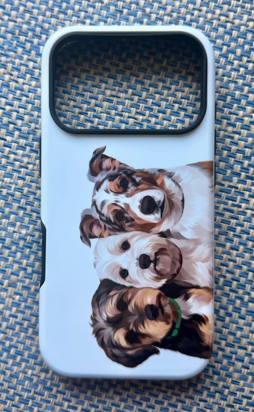 Customer photo review of Custom Pet Portrait iPhone Case