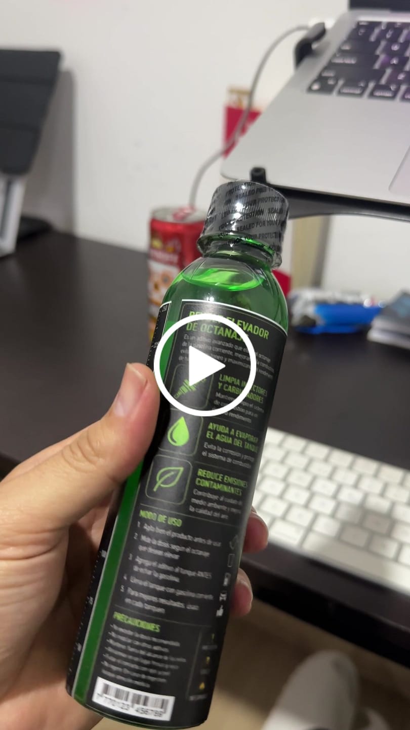 Customer video review of REVOLT® Aditivo Elevador de Octanaje 250 ml – Mayor Rendimiento para tu Motor X4 Unidades