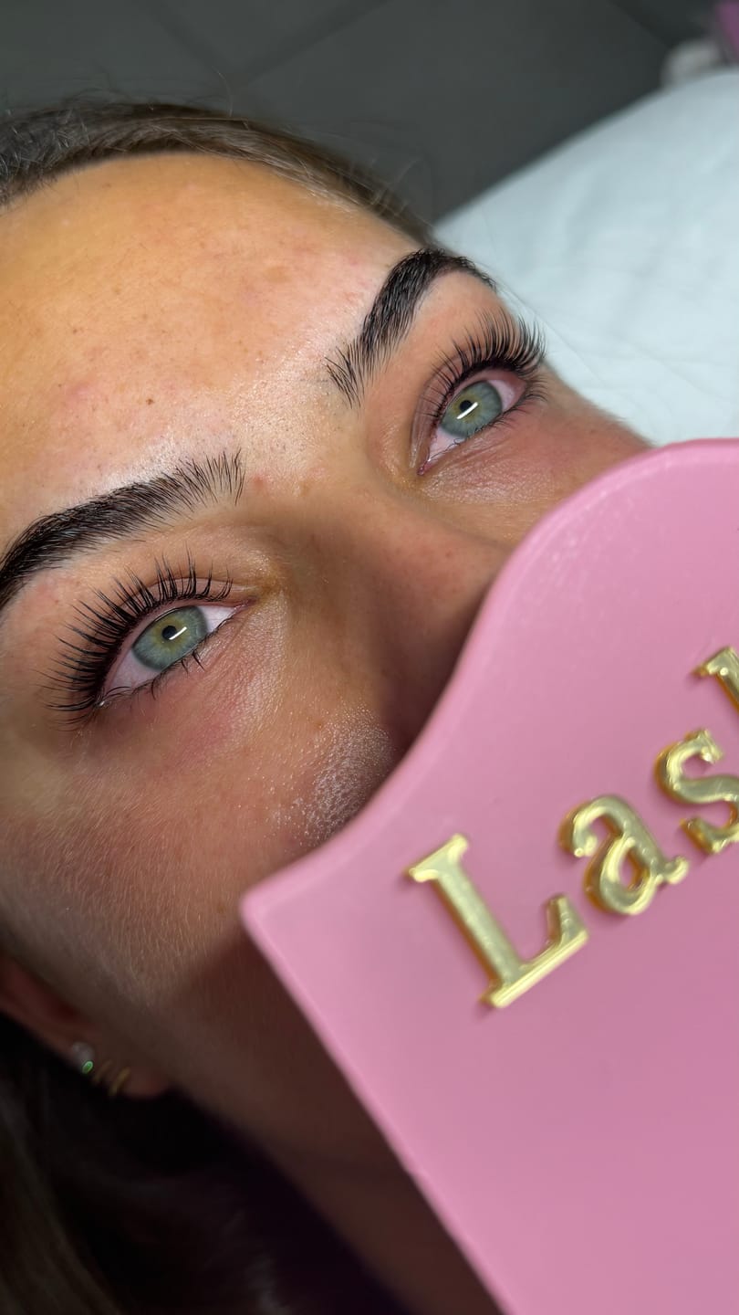 Customer photo review of Pure Care Lash & Brow Lift Pack
