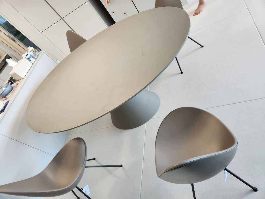 Customer photo review of CLAY 697 - Oval Table