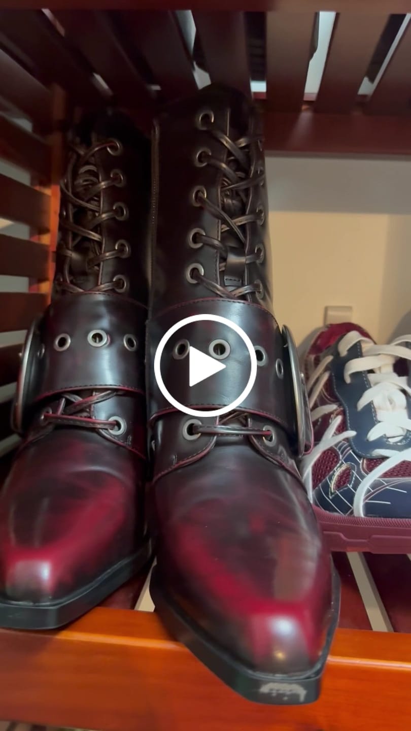 Customer video review of MORGAN-MERLOT BLOCK BOOTIE
