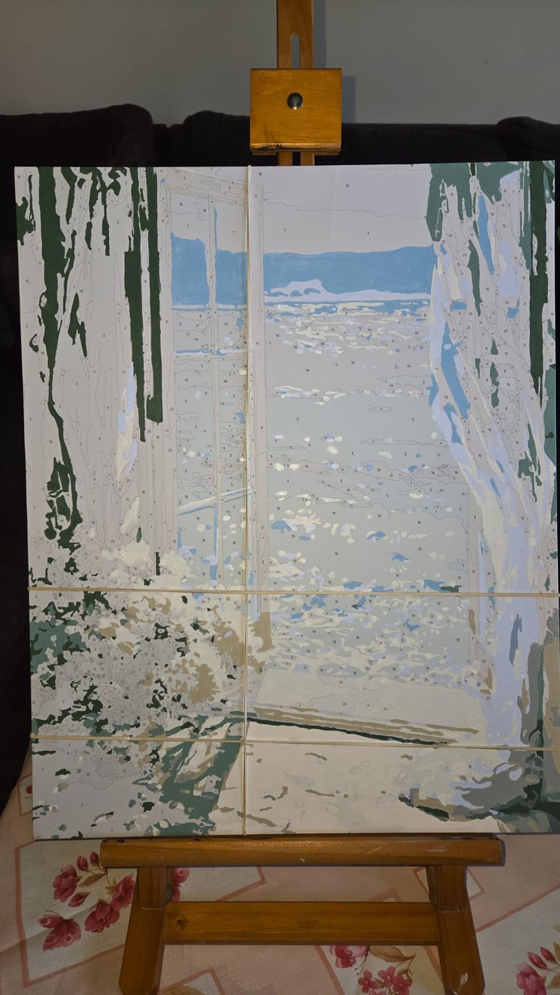 Customer photo review of Beauty in glass | Paint by Number