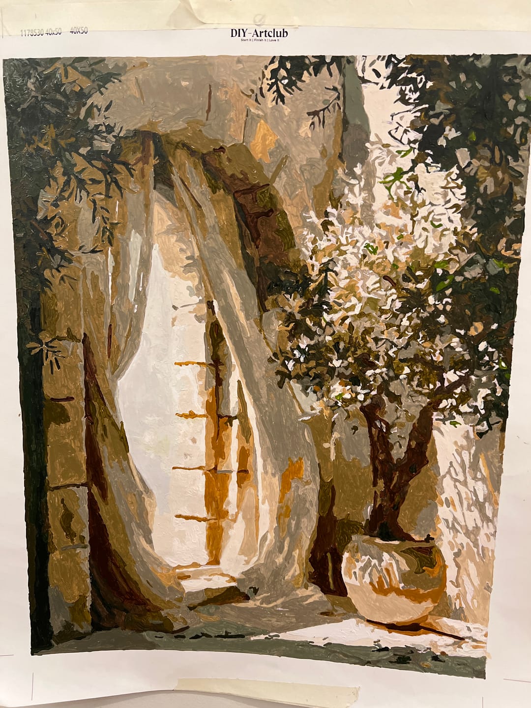 Customer photo review of The Stone Archway | Paint by Number