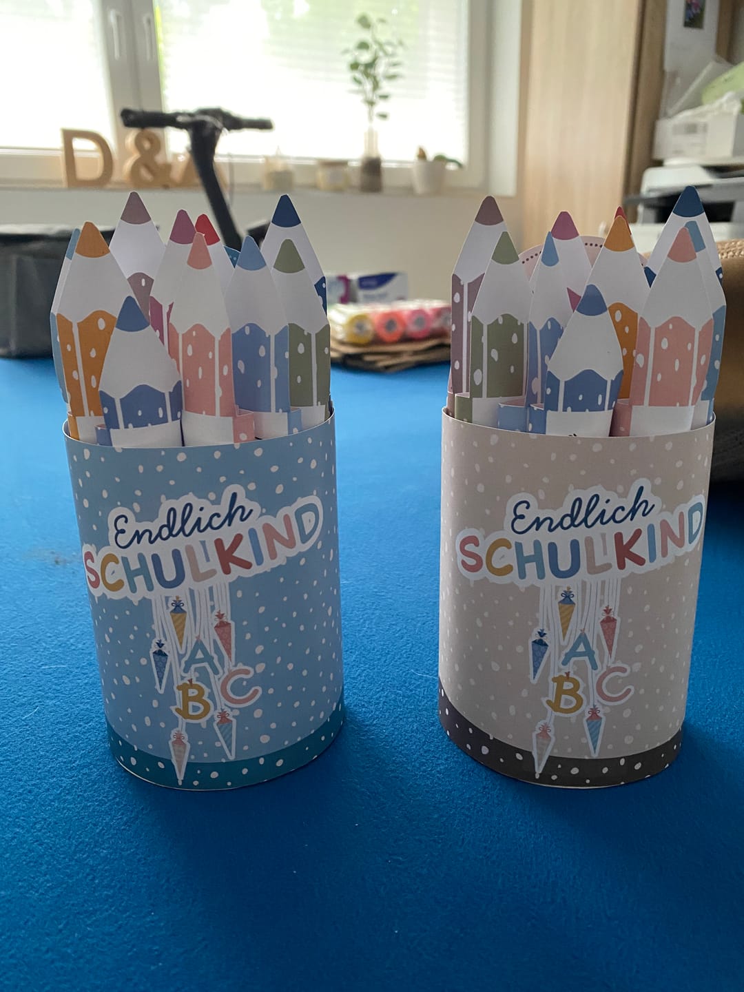 Customer photo review of Geschenk zum Schulstart, Einschulung I Duplo Banderolen DIY Geschenkbox Druckvorlage